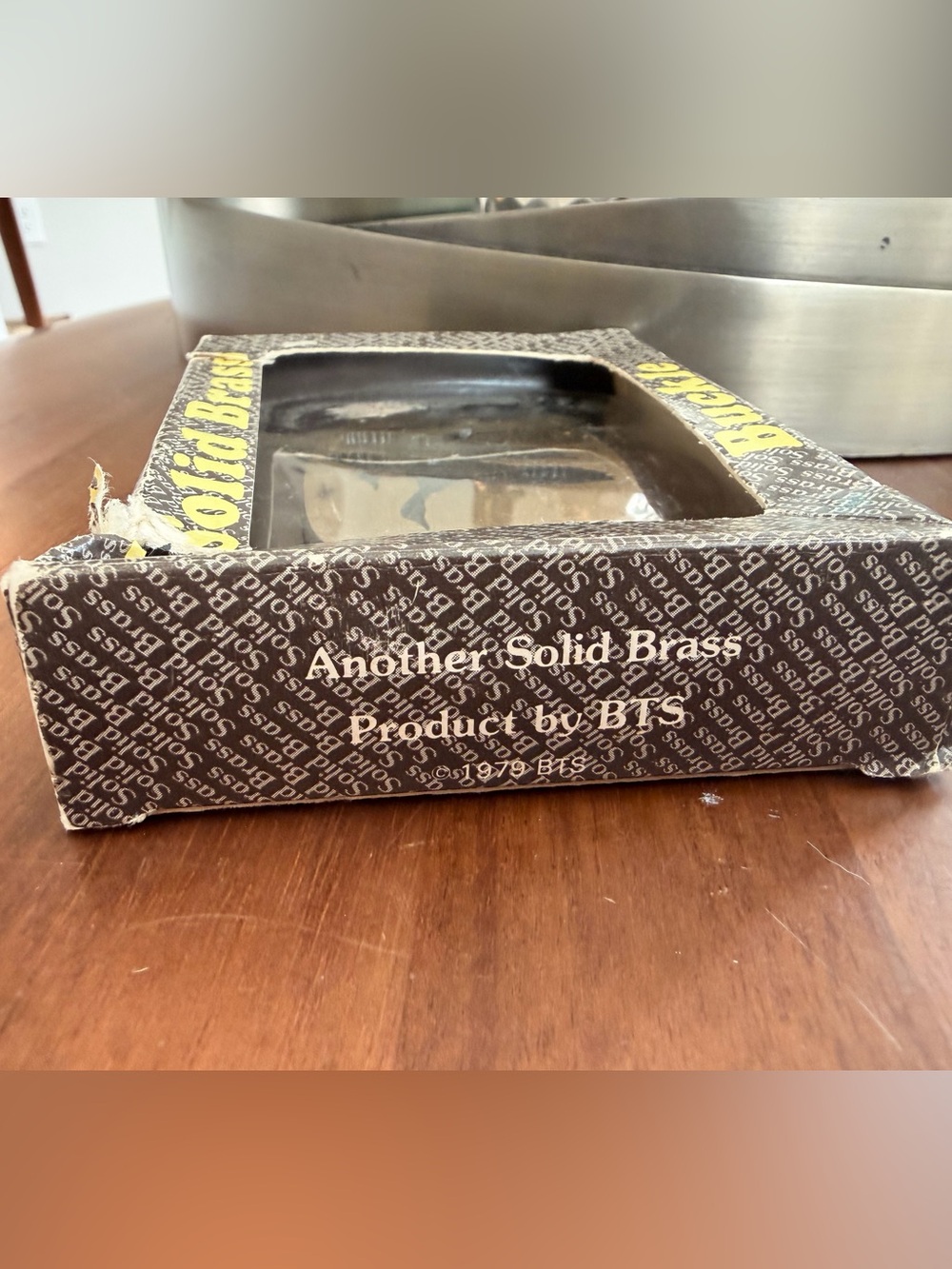 Vintage 1979 BTS Solid Brass Duck Belt Buckle NOS Original Box - Picture 5 of 7